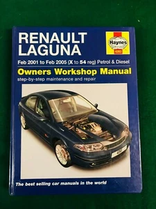 Renault Laguna 2001 ~ 2005 gasolina y diésel Haynes manual de taller - Imagen 1 de 4