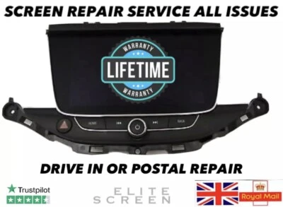 VAUXHALL ASTRA SAT NAV DISPLAY SCREEN REPAIR SERVICE 39042448 - Image 1 of 2