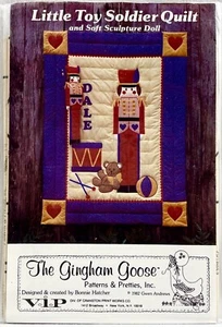 NEW 1982 Gingham Goose Sewing Pattern GGP052 Little Toy Soldier Crib Quilt 16774 - Picture 1 of 2