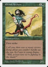 Elvish Archers 5th Edition NM Green Rare MAGIC THE GATHERING MTG CARD ABUGames