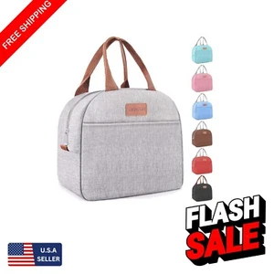 Versatile Gray Insulated Lunch Box - Leakproof High Capacity for Outdoors - Picture 1 of 9