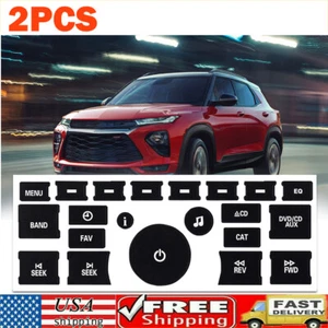 Juego de 2 Botones de CA Kit de Reparación de Tablero de Repuesto para 07-13 GM Coche Pegatina Accesorios - Imagen 1 de 8
