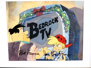 Hanna Barbera HAND Signed numbered COA Cel 1993 The Flintstone Family Christmas - Picture 1 of 6