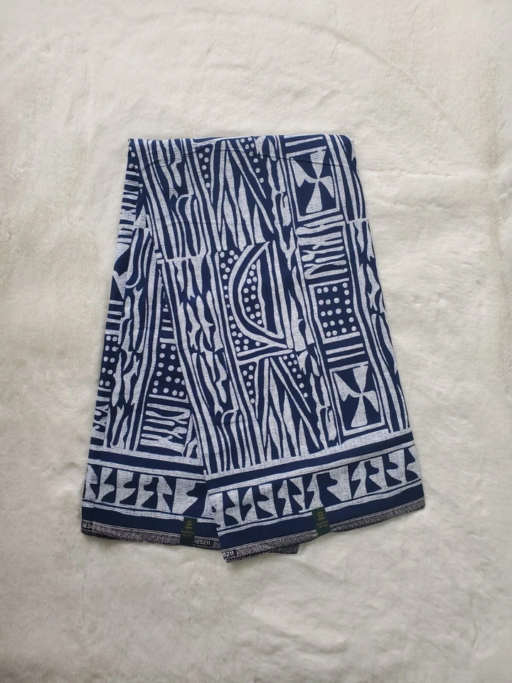 Bamileke African print/100% Cotton/Authentic Ndop fabric/Real wax/6 yards - Image 1 of 4