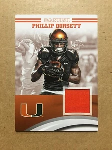 2015 Panini Miami Hurricanes Team Collection PHILLIP DORSETT Game Worn Relic - Picture 1 of 1