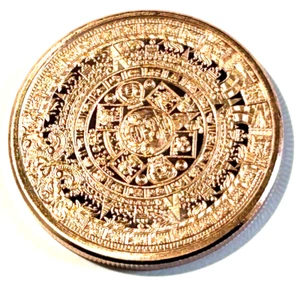 4 x 1 oz Aztec Calendar Copper Round Coins. - Picture 1 of 4