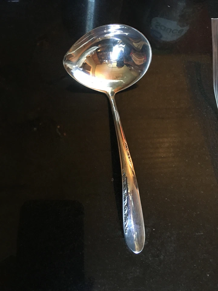 Talheres de prata Reed & Barton Silver Blossom 1 concha de molho - Imagem 1 de 4