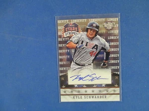2015 Panini Baseball # 63 Kyle Schwarber autograph Collegiate National NMT+ - Picture 1 of 2