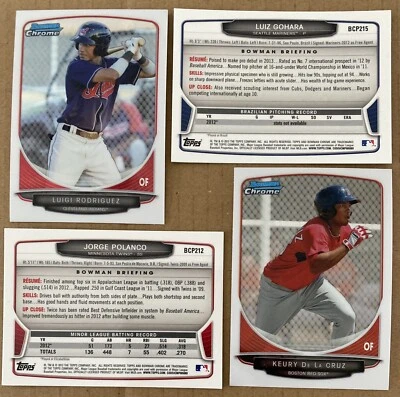 ( U SELECT CARDS ) 2013 Bowman Chrome Prospects SINGLES BCP111-BCP219 🔽 - Image 1 of 3