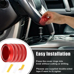 Drive Gear Shifter Head Cover 4WD for for 4Runner TRD 2010-2019 Red Trim - Picture 1 of 10