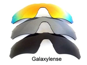 Galaxy Replacement Lenses For Oakley Radar EV Path Sunglasses Black&Grey&Red - Picture 1 of 6