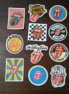 Lot of 11 Rolling Stone Tongue Assorted Stickers - Picture 1 of 4