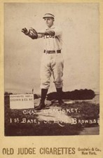 1888-89 Old Judge Cabinet N173 Charlie Comiskey        Hall of Famer     Reprint