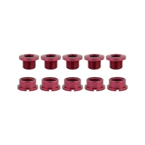 ORIGIN8 CHAINRING BOLT SET OR8 SINGLE ALY RED - Picture 1 of 1