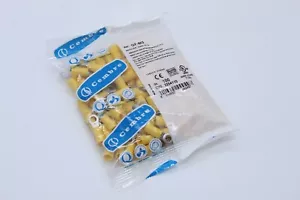 PAQUETE DE 100 ANILLOS AMARILLOS 5MM TERMINALES DICIEMBRE GF-M5 - Imagen 1 de 2