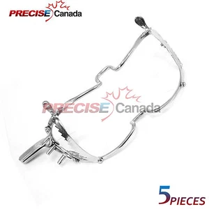 Set Of 5 Whitehead Mouth Gag 6" Dental Implant Surgical Instruments - Picture 1 of 2