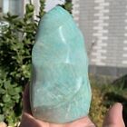 890G Natural Amazonite Flame Polished Torch Crystal Mineral Healing Gifts