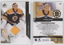 2014-15 SP Game Used Gold Jerseys Tuukka Rask #28