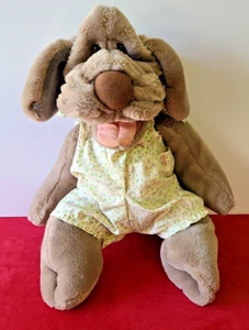 Vintage 17" Ganz Brothers Wrinkles The Dog Hand Puppet Plush 1981 - Bild 1 von 7