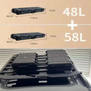 Car Roof Mount Travel Off Road Storage Case Luggage Box Fits For Jimny 2019-2025 - Picture 1 of 10