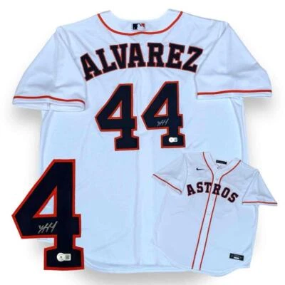 Yordan Alvarez Autographed Signed Houston Astros Nike Jersey - Beckett - Image 1 of 3