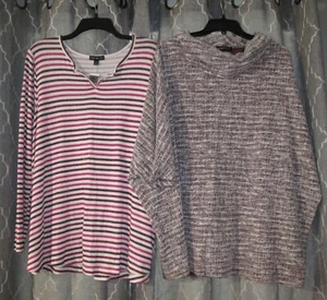 Neu mit Etikett Größe 2X 18 20 Lane Bryant Shirt + kostenloses EUC Halsausschnitt Shirt - Bild 1 von 6