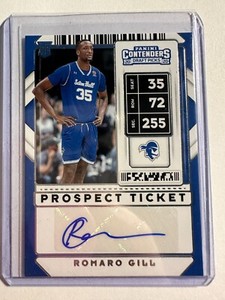 K124,942 - 2020-21 Panini Contenders Draft Picks #104 Romaro Gill  Auto