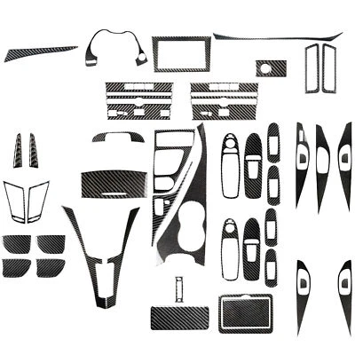 Kits de fibra de carbono real de 50 piezas cubierta interior completa para Infiniti Q50 Q60 14-20 Foto 1 de 4