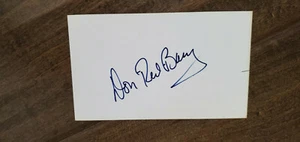 DON RED BARRY SIGNED AUTO 3X5 INDEX CARD ADVENTURES OF RED RYDER COWBOY WESTERNS - Picture 1 of 1