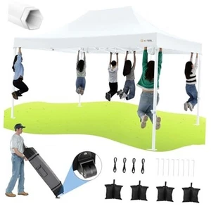 10x15 Heavy Duty Pop Up Canopy Tent for Parties Event 10x15FT (No Walls) White - Picture 1 of 7
