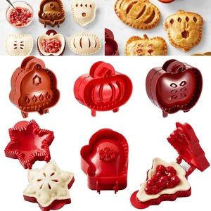 Hand Pie Molds for Fall Baking - 6 Pcs Dough Presser Mini Pocket Pie Molds On... - Picture 1 of 7