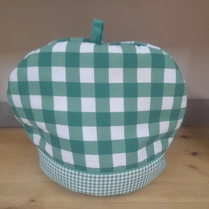 Acogedor té de guinga verde vintage Cuckoobird. Verde a cuadros 31 cm - Imagen 1 de 4