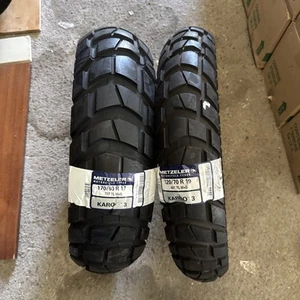 ANGEBOT PAAR NEUE REIFEN 170/60-17 72T 120/70-19 60T METZELER KAROO3 DOT 2022 - Bild 1 von 3