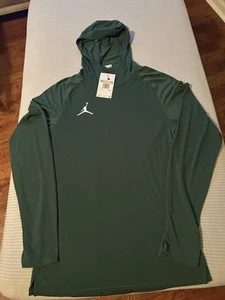 Jordan Men’s XS 23 Alpha Dry Long Sleeve Hooded Top Dark Green AO9221-341 NWT - Picture 1 of 6