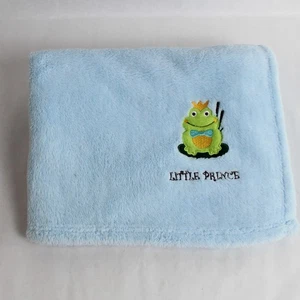 Shewak Lajwanti Little Prince Blue Frog Baby Throw Blanket - Pre-Owned - Picture 1 of 5