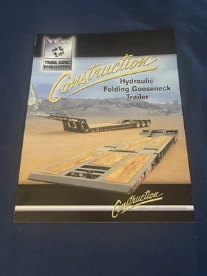 Folleto de ventas de concesionario Trail King Construction plegable cuello de cisne Foto 1 de 4