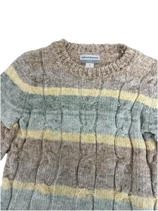 ALFRED DUNNER Women’s Petite ECHO CANYON Striped Chenille Sweater Size PL  New - Picture 1 of 8