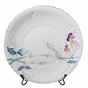 Vintage Gold China Sweet Pea Plate Floral Painted Made in Japan - Picture 1 of 7