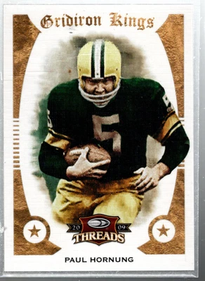 A6114- 2009 Donruss Threads Pro Gridiron Kings #42 Paul Hornung - NM-MT - Image 1 of 2