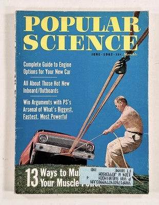 1962 Jun POPULAR SCIENCE European satellite SPACE RACE new cars HOME DARKROOM &c - Image 1 of 4