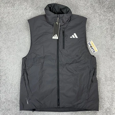Adidas Adi365 жилет мужской маленький черный работает ClimaWarm изолированный водоотталкивающий - Изображение 1 из 4