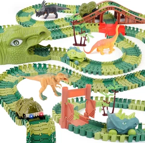 Dinosaurier Bahn Spielzeug - Beste Geburtstagsgeschenke für 3 4 5 6 7 Jahre alte Jungen Mädchen, DIN - Bild 1 von 12