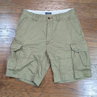 Pantalones Cortos Carga Polo Ralph Lauren Para Hombre 33 Verde Militar 9.5" Paracaidista Foto 1 de 4