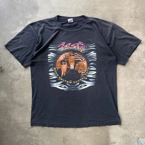VINTAGE ZZ Top Mean Rhythm Global Tour Shirt XL 1997 Made in USA Band Tee Rock - Bild 1 von 4