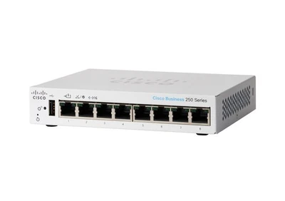 Cisco Business CBS250-8T-D Smart Switch   8 Port GE   Desktop   Limited Lifetime - Image 1 of 4
