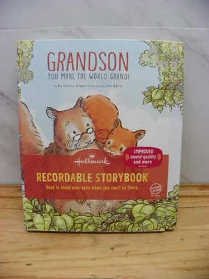 NEW HALLMARK GRANDSON RECORDABLE STORYBOOK KATHERINE STANO JON DAVIS - Image 1 of 4