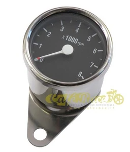 Contagiri cromato conta giri Ø60mm 8mila giri con impulso negativo 1:1N - Picture 1 of 1