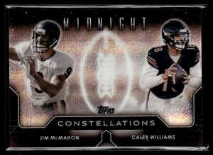 2024 Topps Midnight Constellations Caleb Williams / Jim McMahon RC Chicago Bears - Picture 1 of 2
