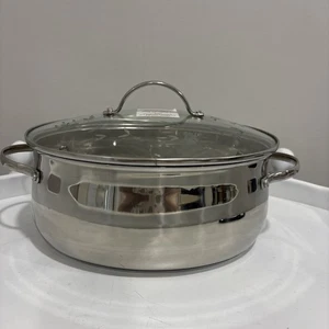 Princess House 6 Qt Oval Dutch Oven 18/10 Stainless Steel - Picture 1 of 7
