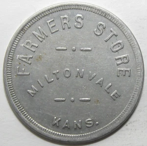 Farmers Store Miltonvale Kans Kansas GOOD for $1 Merchandise Token - #11213-47 - Picture 1 of 2